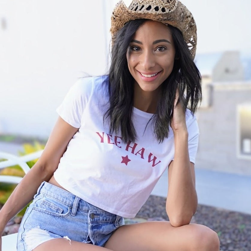 Yee Haw Women’s Crop Tee