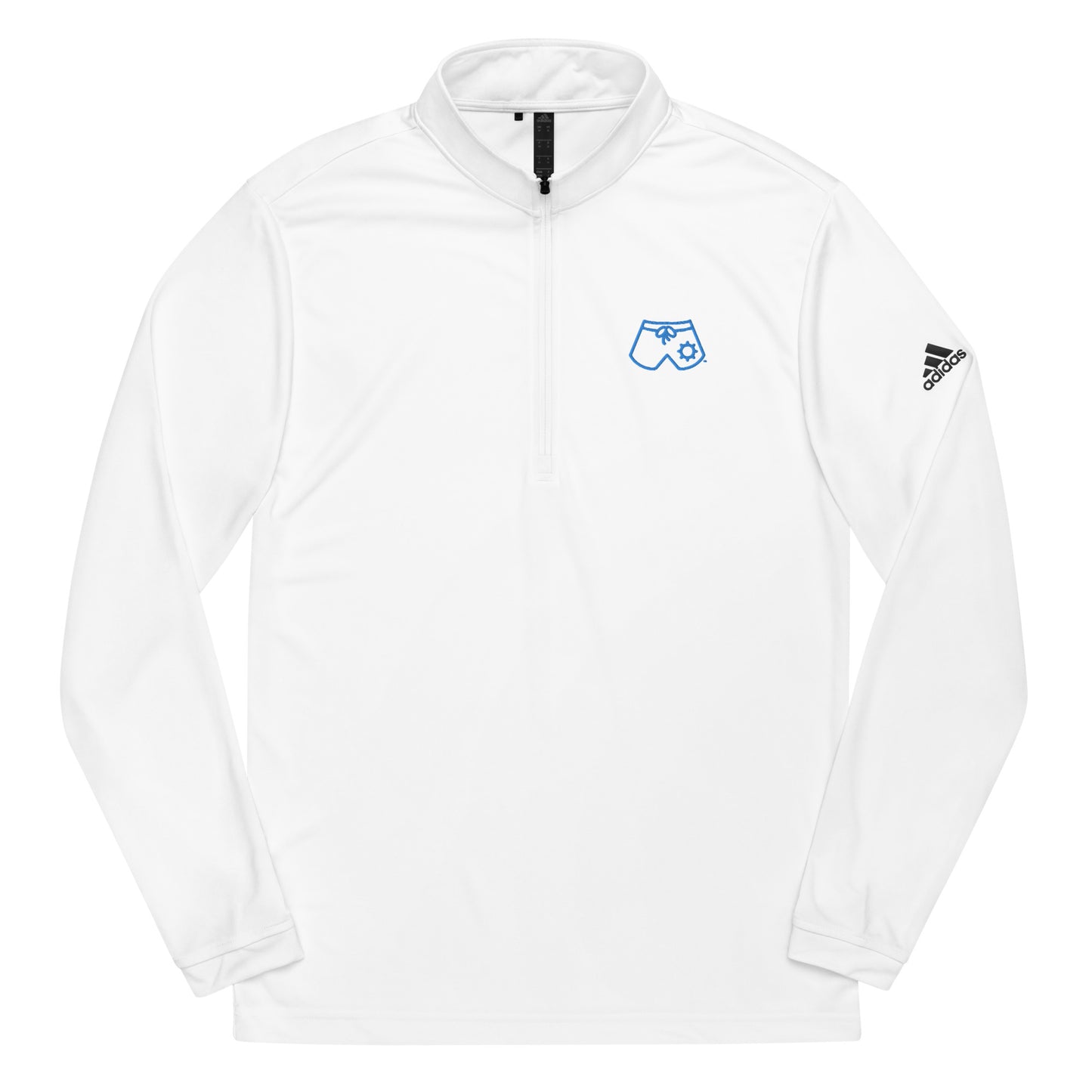 Cabana Boys Blue Logo Quarter zip pullover
