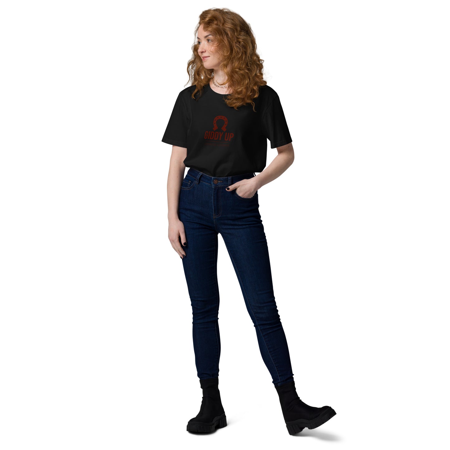 Giddy Up Cocktail Cowboys Unisex organic cotton t-shirt