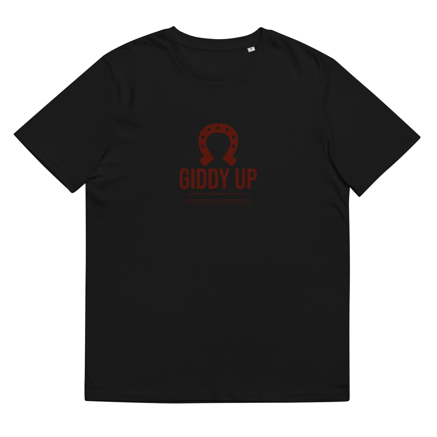Giddy Up Cocktail Cowboys Unisex organic cotton t-shirt