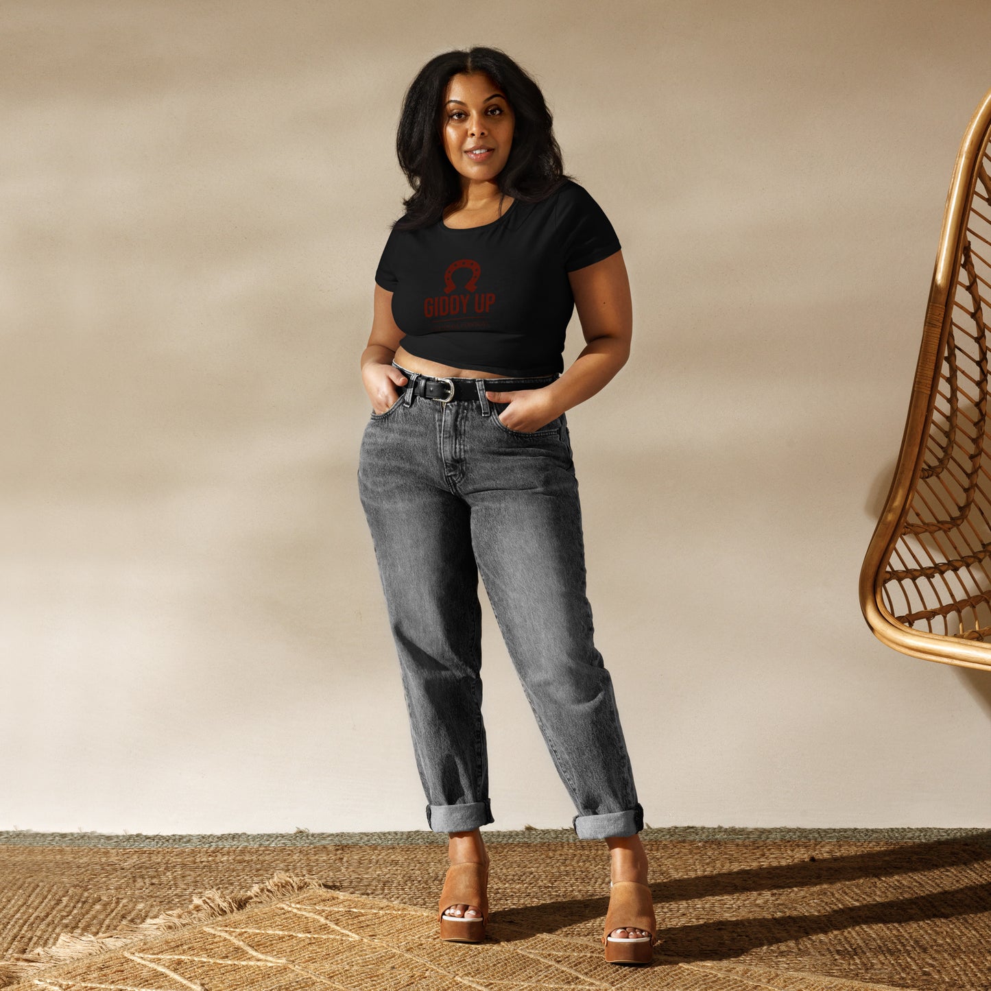 Giddy Up Women’s Crop Tee