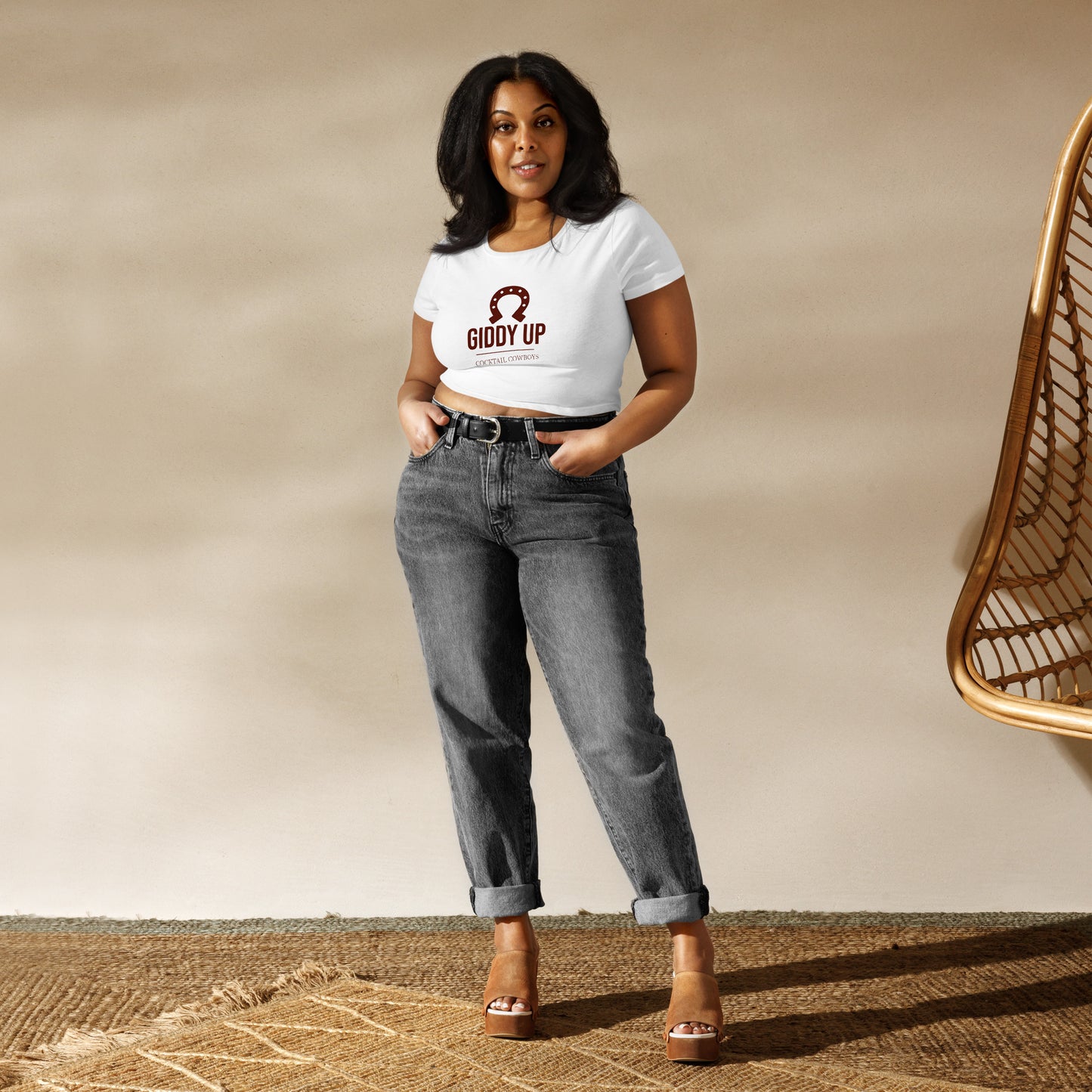 Giddy Up Women’s Crop Tee