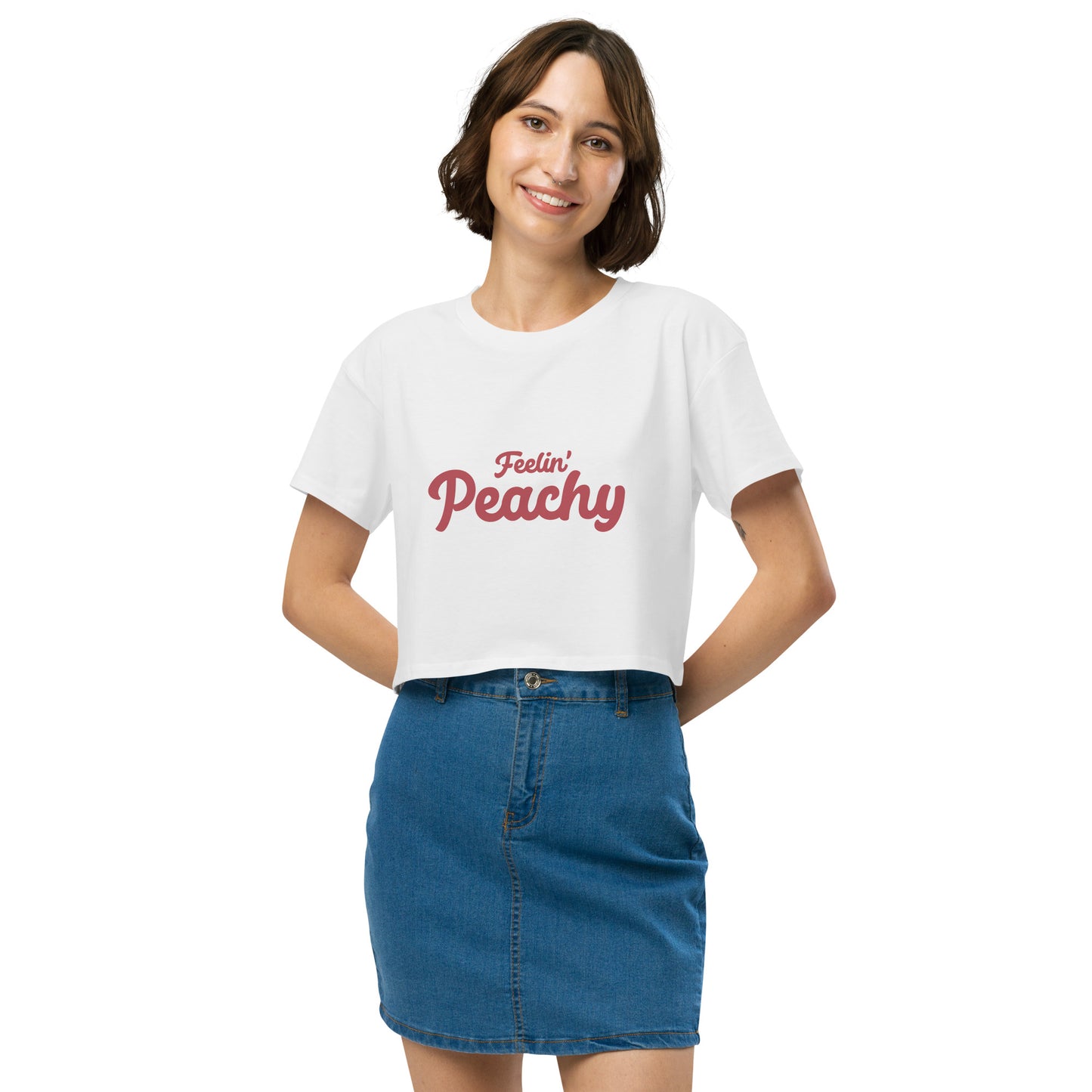 Feelin' Peachy Women’s crop top