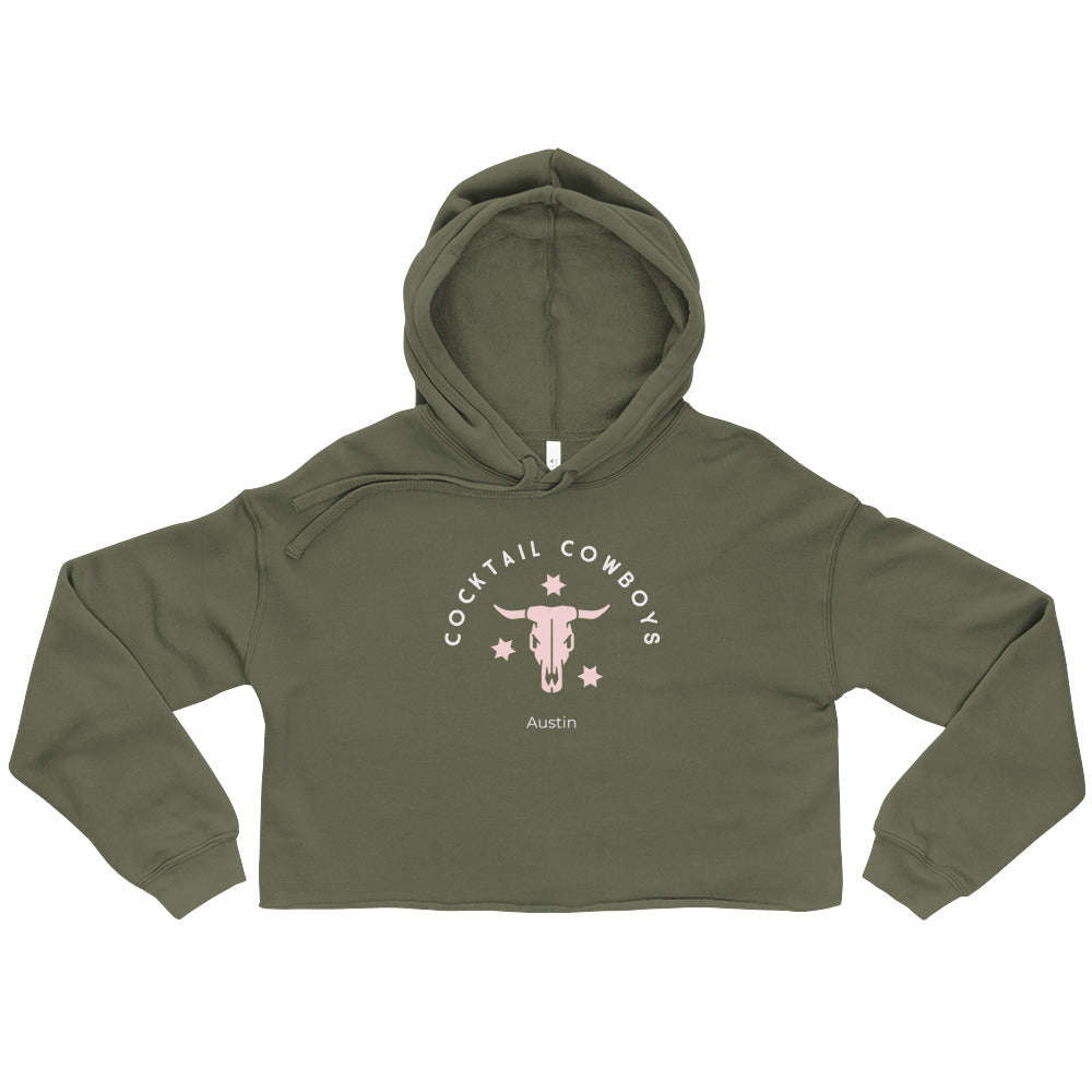 Cocktail Cowboys Austin Crop Hoodie
