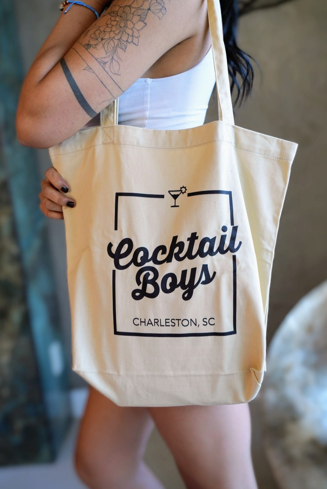 Cocktail Boys Charleston Eco Tote Bag