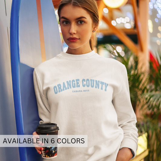 Collegiate Collection Orange County Sweatshirt Filled Letters