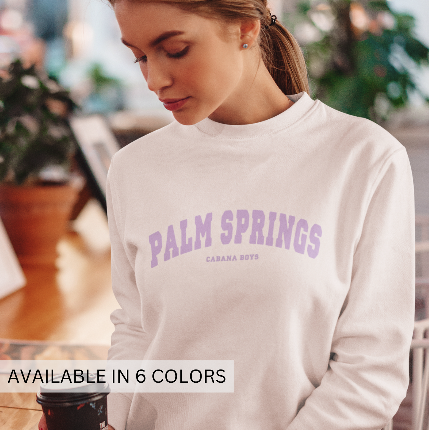 Collegiate Collection Palm Springs Sweatshirt Filled Letters