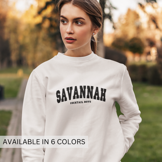 Collegiate Collection Savannah Sweatshirt Filled Letters