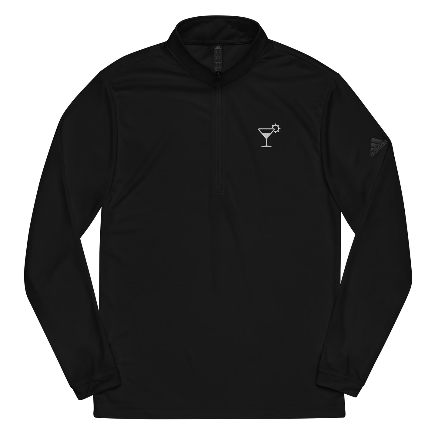 Cocktail Boys White logo Quarter zip pullover