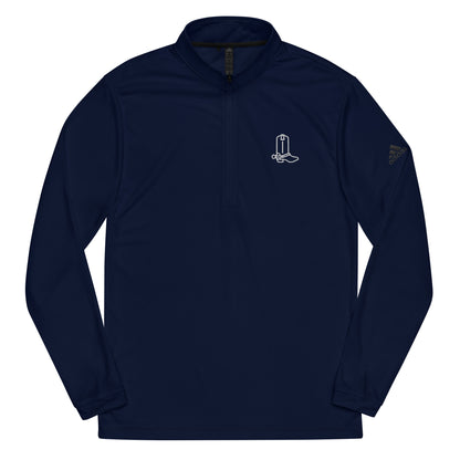 Cocktail CowBoys White Logo Quarter zip pullover