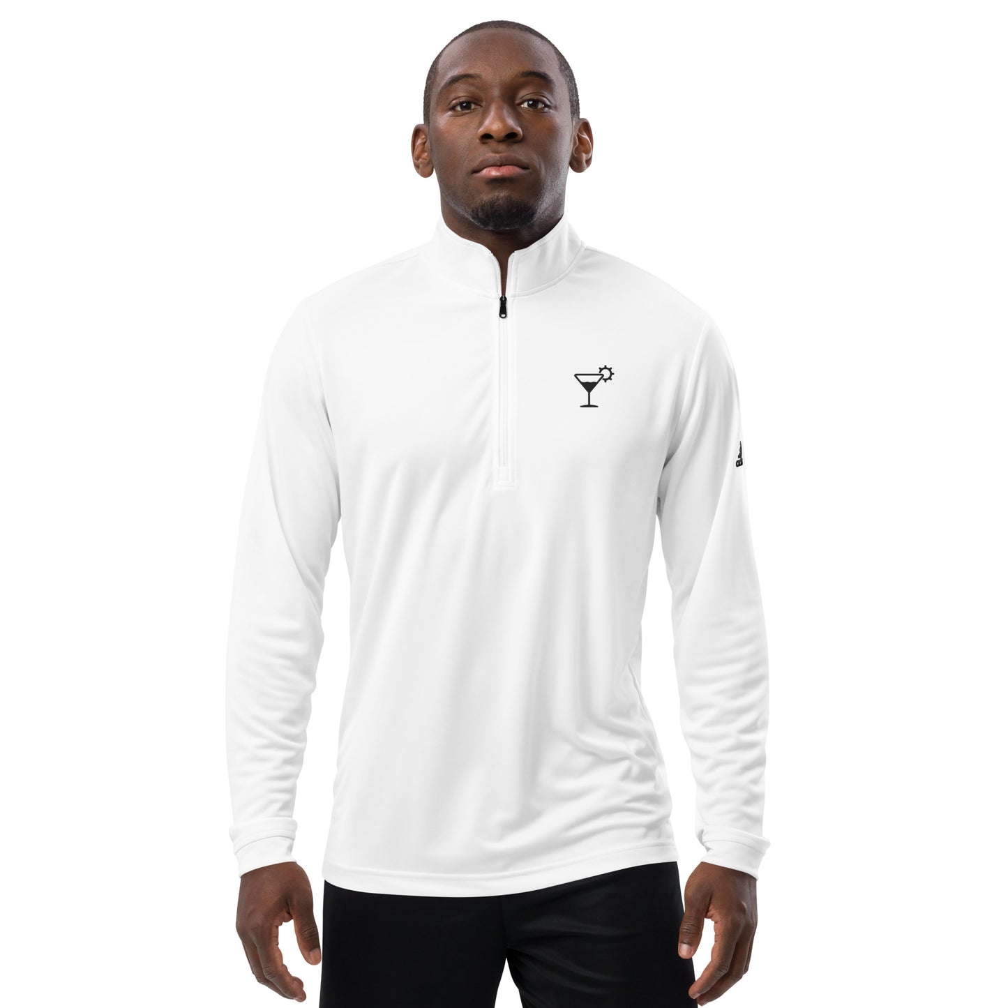 Cocktail Boys Black logo Quarter zip pullover