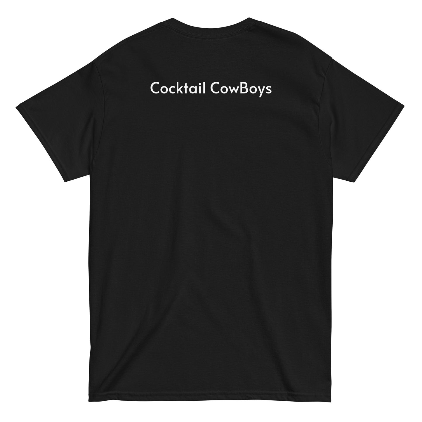 Cocktail CowBoys White logo Men's classic tee