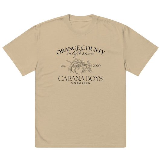 Cabana Boys Orange County 3 Colors Oversized faded t-shirt