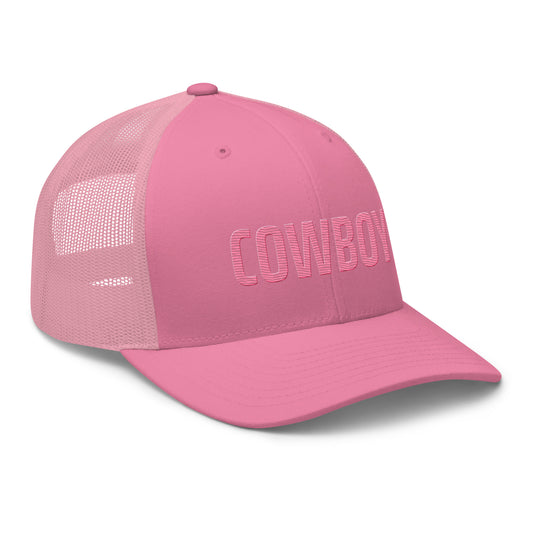 Pink Cowboy Trucker Cap