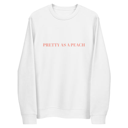 Pretty as a Peach Unisex eco sweatshirt