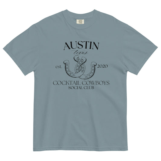 Social Club Cocktail Cowboys Austin Oversized Heavyweight T-shirt