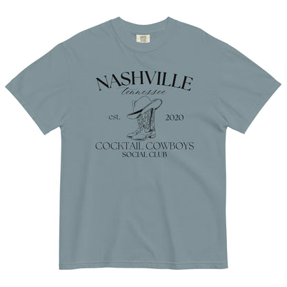 Social Club Cocktail Cowboys Nashville Oversized Heavyweight T-shirt