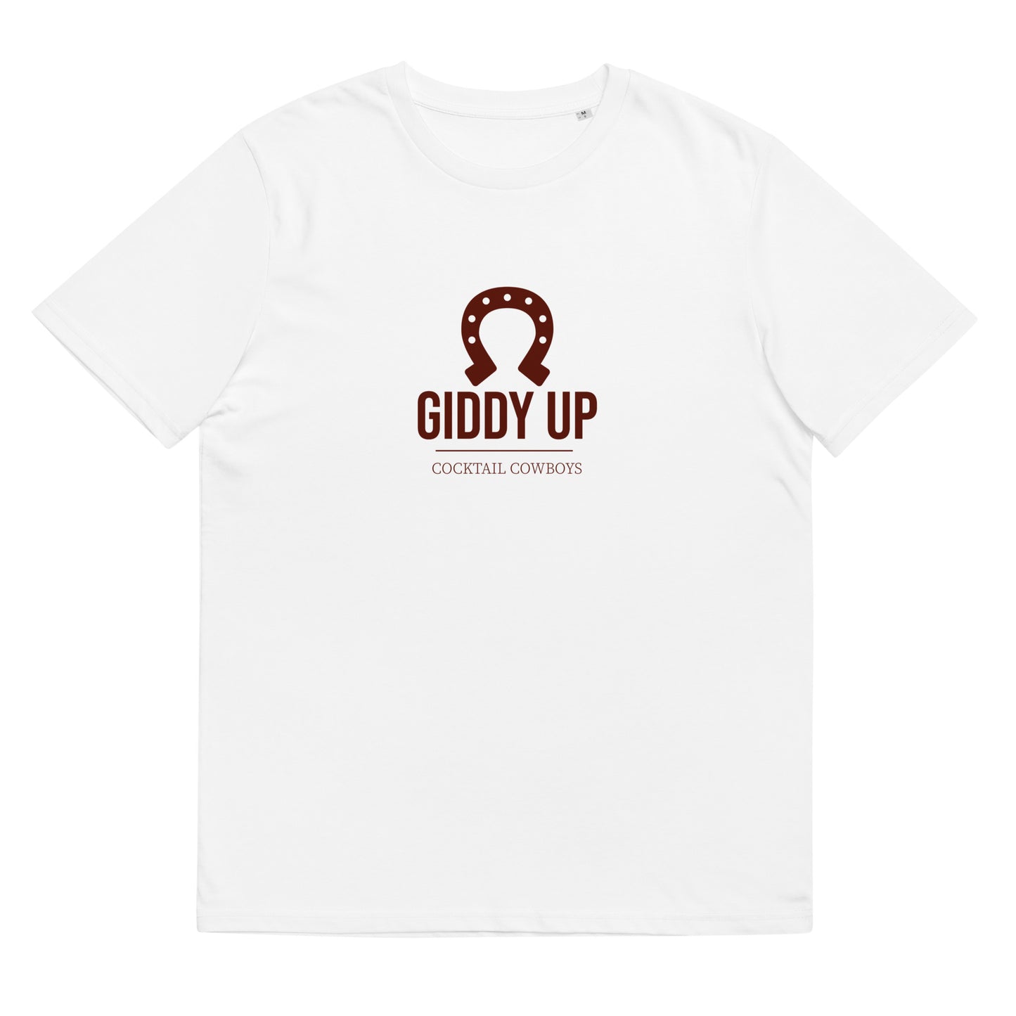 Giddy Up Cocktail Cowboys Unisex organic cotton t-shirt