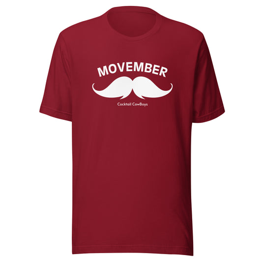 Movember Cocktail Cowboys Unisex t-shirt