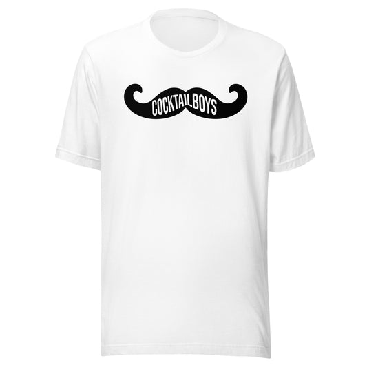Cocktail Boys Mustache Unisex t-shirt
