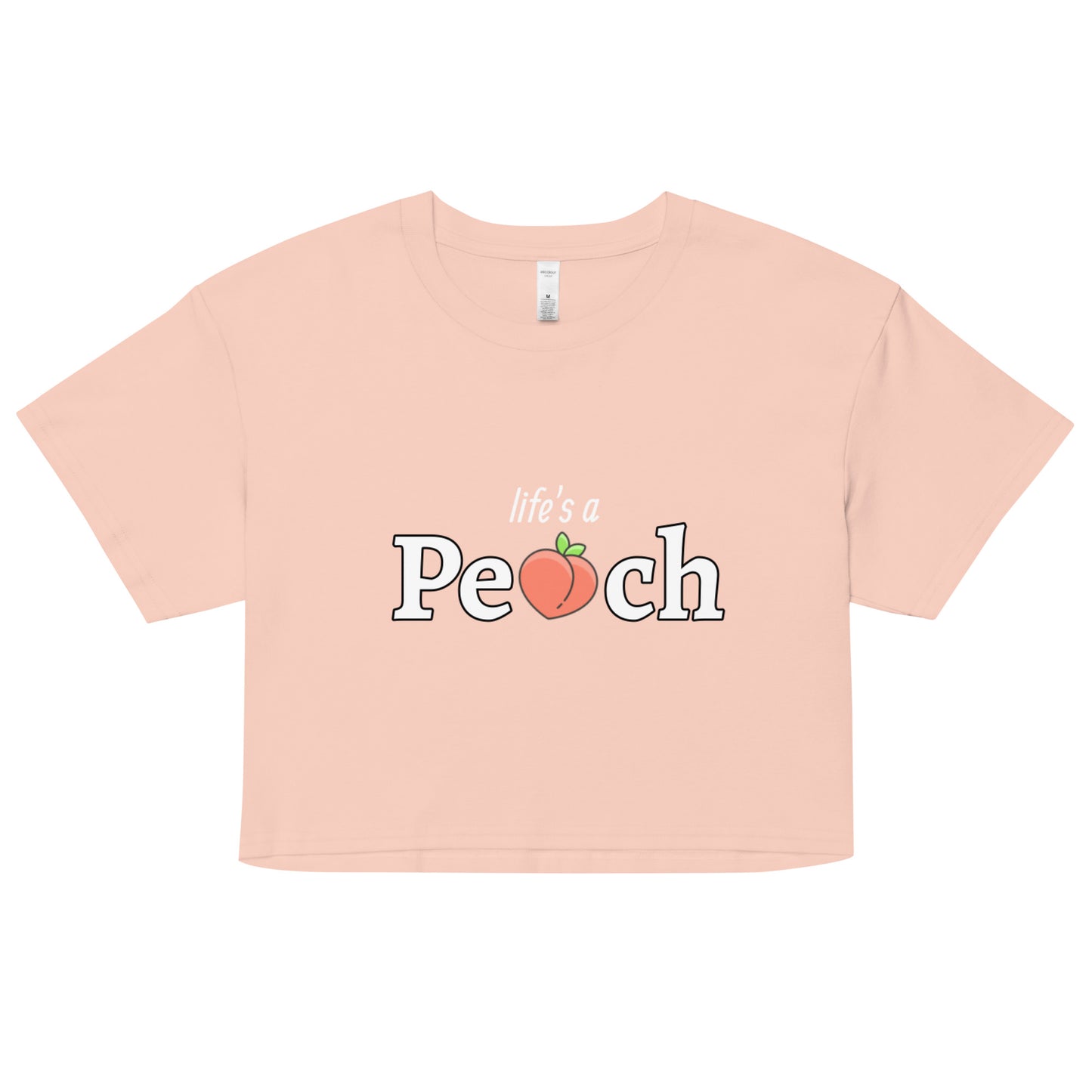 Life's a Peach Women’s crop top
