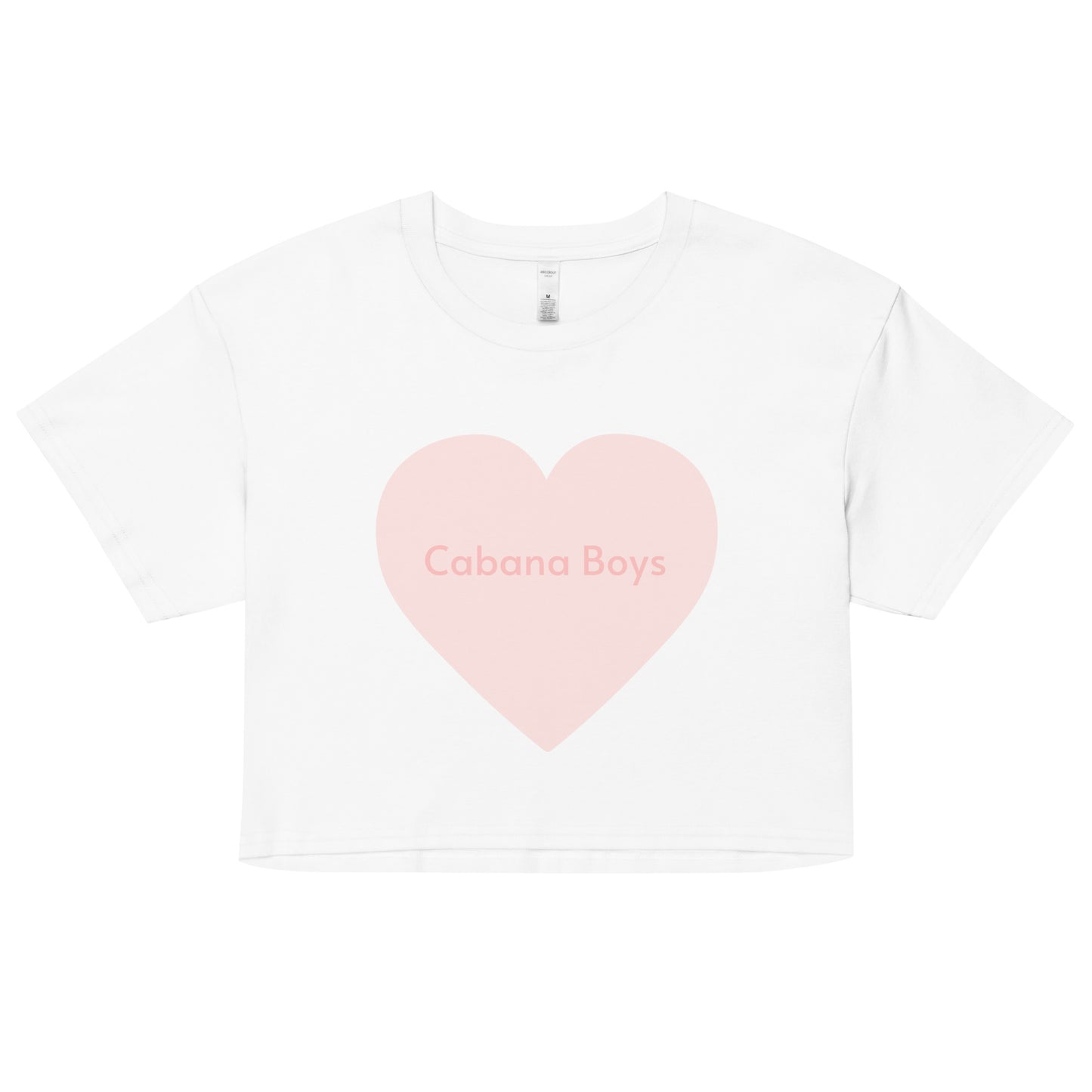 Pink Heart Cabana Boys Women’s Crop Top